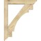 Ekena Millwork Merced Traditional Rough Sawn Bracket w/ Offset Brace, Douglas Fir, 6"W x 34"D x 42"H BKT0604X34X42MRC01RDF - alternate 3